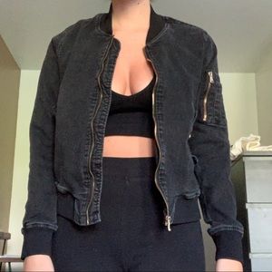 Denim Bomber Jacket